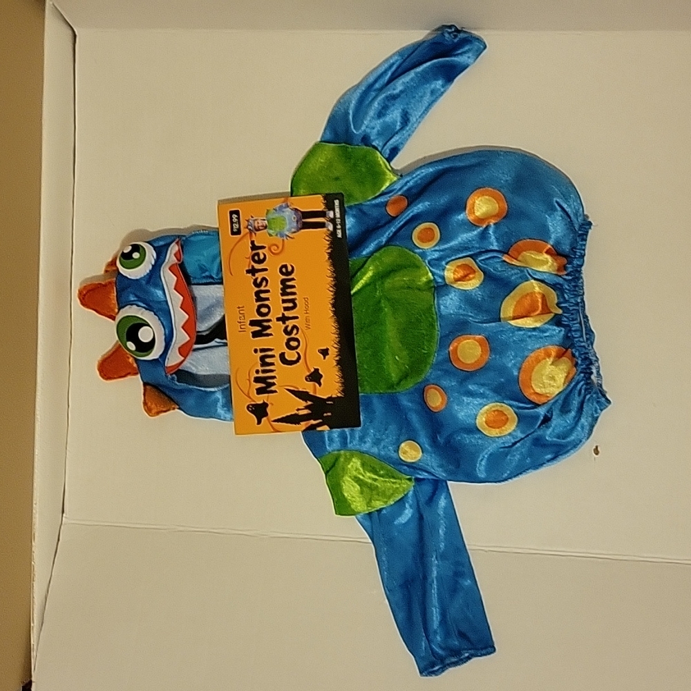 NWT: Mini Monster Costume with Attached Hood
